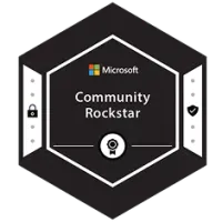 Microsoft Community Rockstar Badge