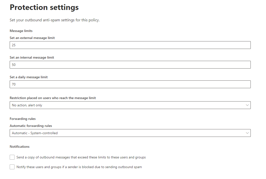 df-o365-spam-outbound-protection-settings