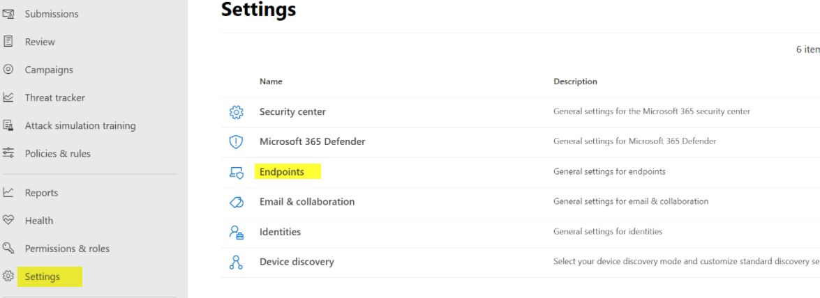 securitycenter-settings-endpoints