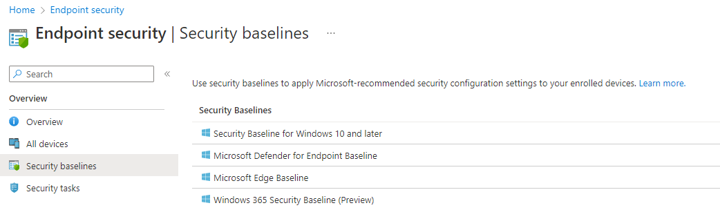 security-baselines-intune
